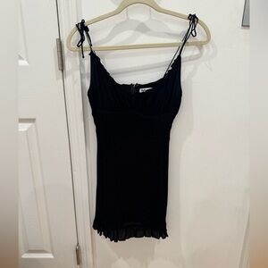 Reformation Black Mini Dress